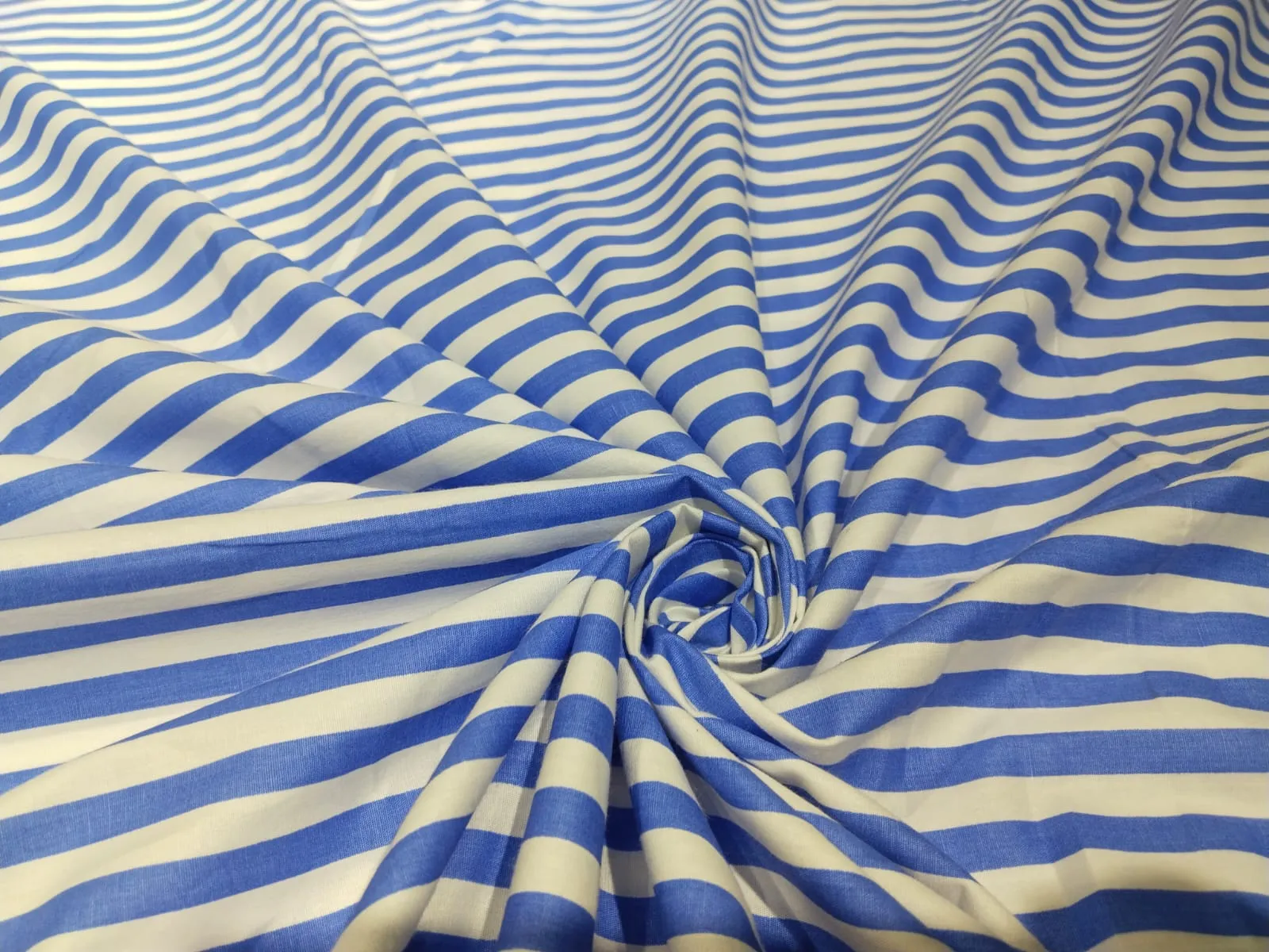 100% Cotton Poplin STRIPES  58" wide AVAILABLE IN 4 COLORS bright blue/sky blue/pink and baby blue