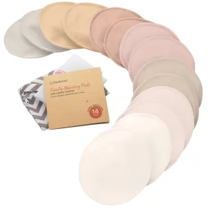 14PK Comfy Nursing Pads - Reusable - Neutrals