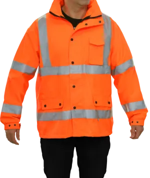 431STOR ANSI 3 300D Poly Oxford Waterproof & Breathable Parka Hi Vis Coat