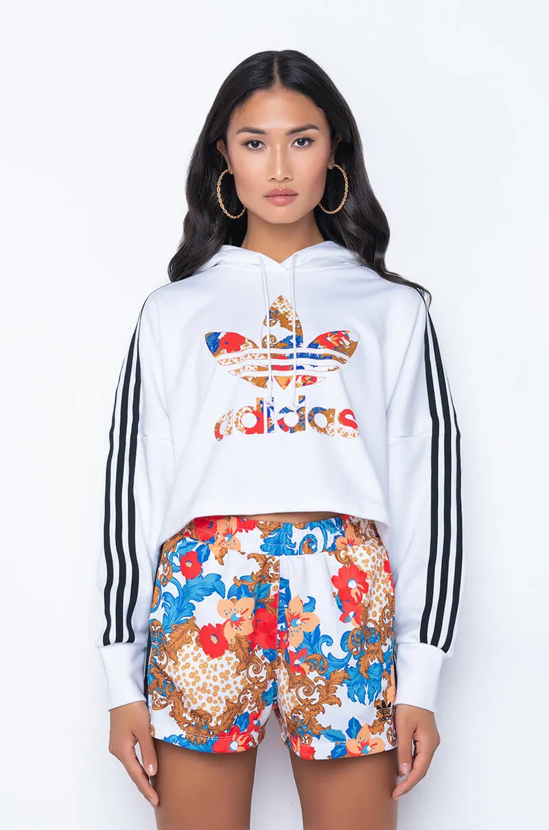 ADIDAS FLORAL BOXY HOODIE