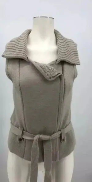 Ann Taylor LOFT Womens  Belted Wool Mohair Zip Up Sweater, Size Small