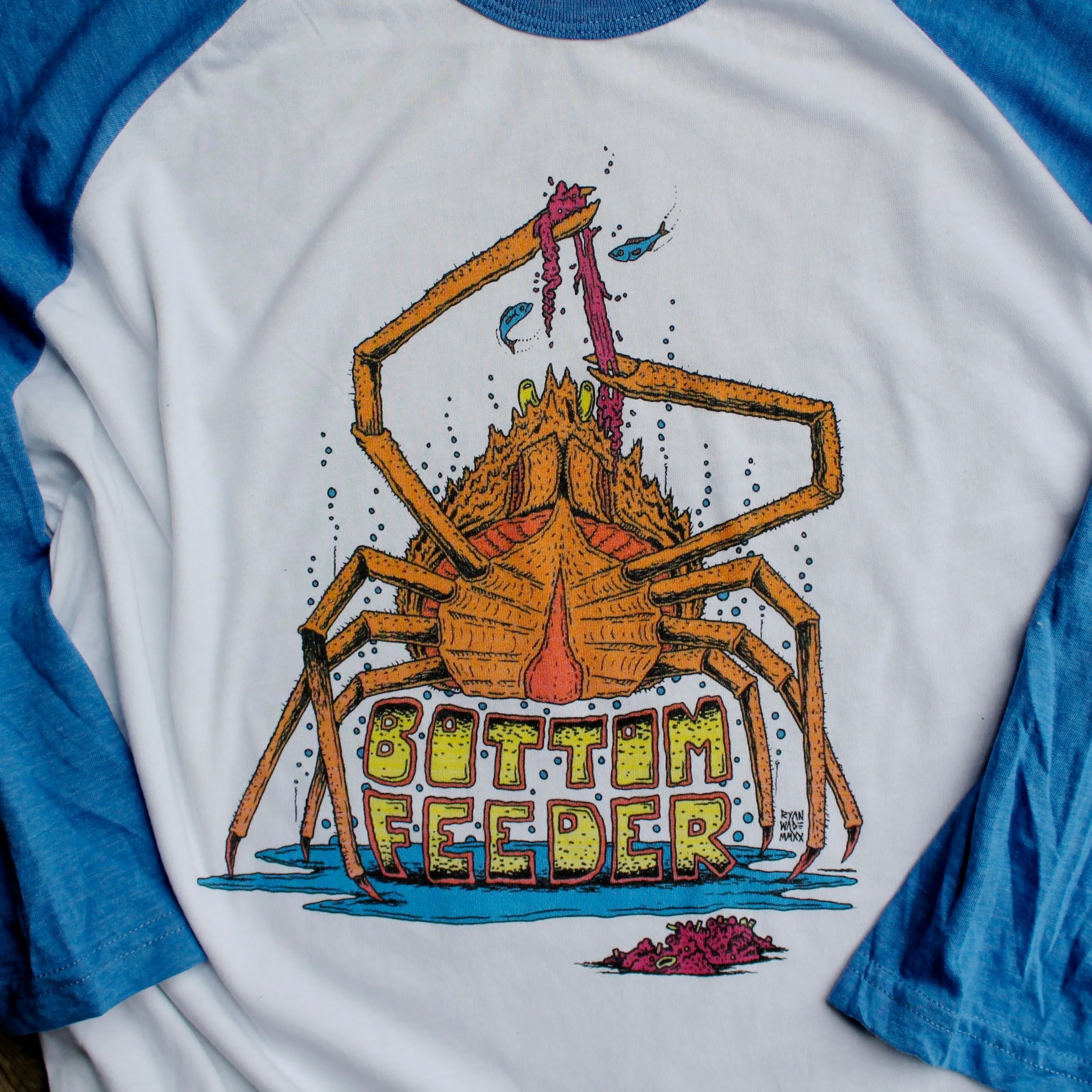 Bottom Feeder 3/4 sleeve shirt