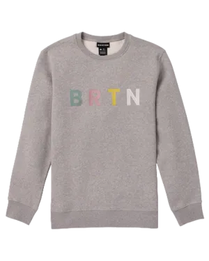 Burton Brtn Crewneck Sweatshirt - Gray Heather Multi