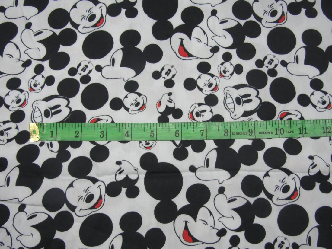 COTTON POPLIN MICKEY MOUSE PRINT BALLS 58&quot; WIDE