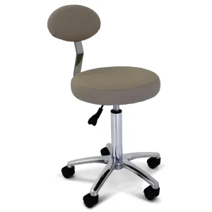 Cutting Stool with backrest - Black