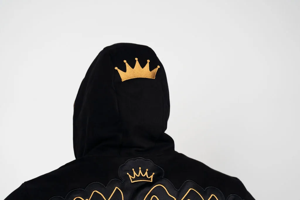 FKN GOLD | Men's Gym Hoodie | Black & Gold