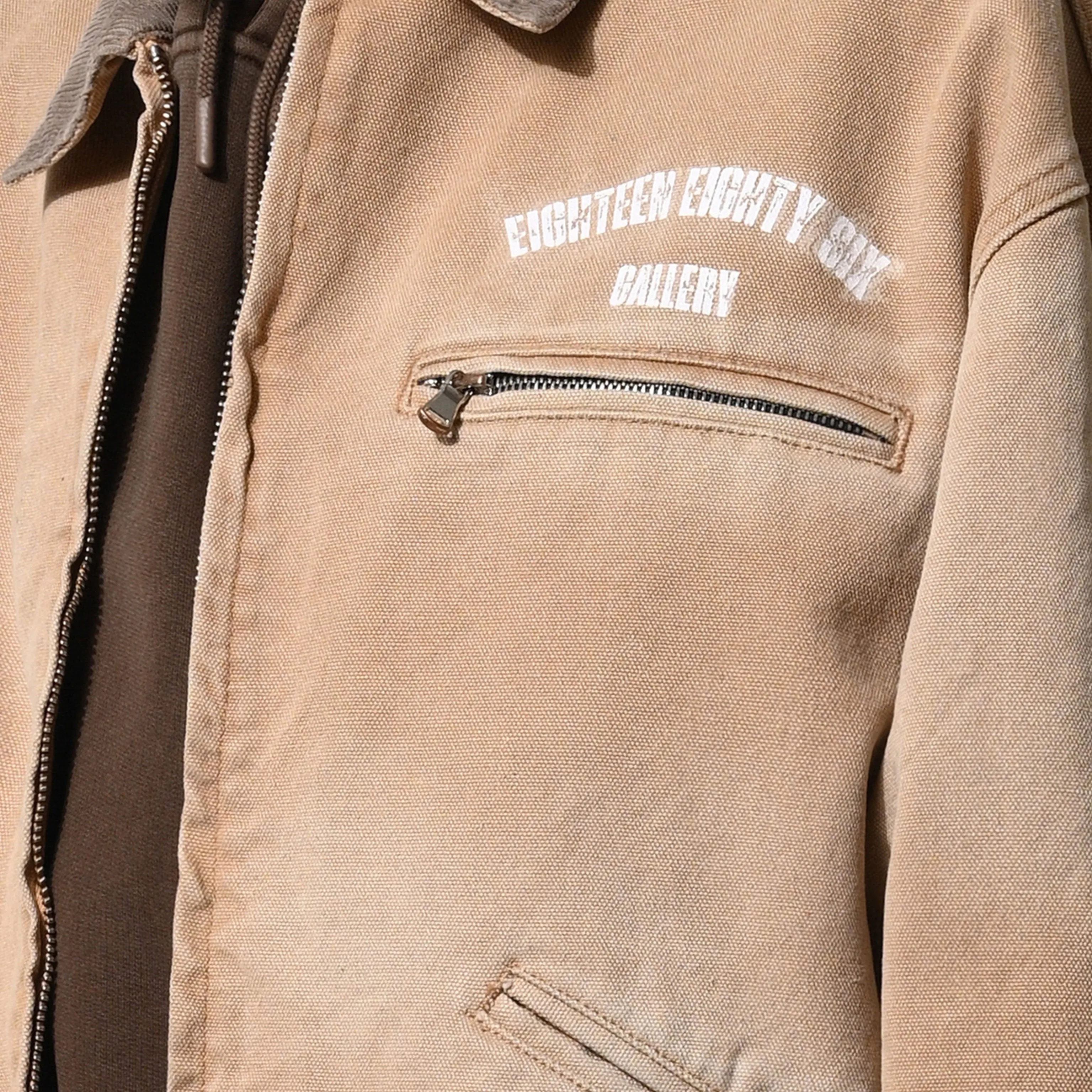 HEAVY WASHED WORK WEAR JKT - CAMEL