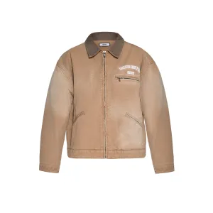 HEAVY WASHED WORK WEAR JKT - CAMEL