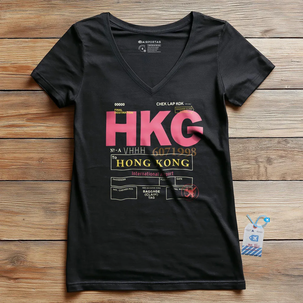 HKG - Women's V-Neck T-Shirt