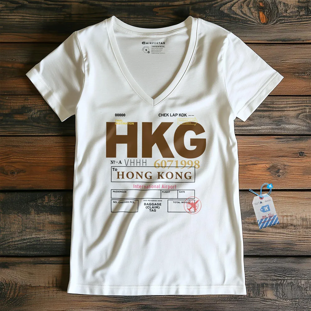 HKG - Women's V-Neck T-Shirt