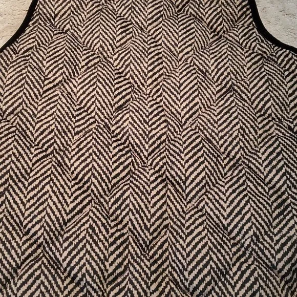 J.Crew Quilted Chevron Print Down Puffer Vest Size XS