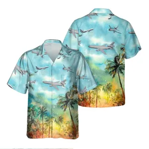 KC-10 Extender KC10 Hawaiian Shirt, Hawaiian Shirt for Men Dad Veteran, Patriot Day, Aircraft Shirts