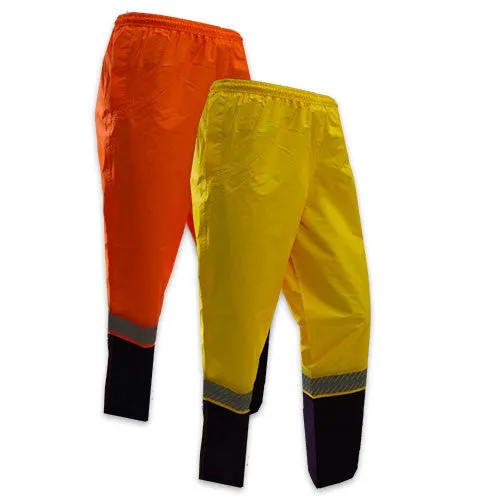 KM Workwear Hi Vis 2 Tone Wet Weather Pants c/w Segmented Tape M6131T