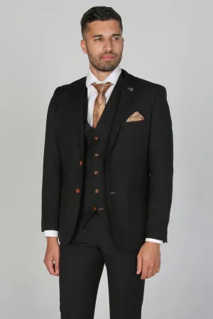 Mayfair Black Men's Three Piece Suit