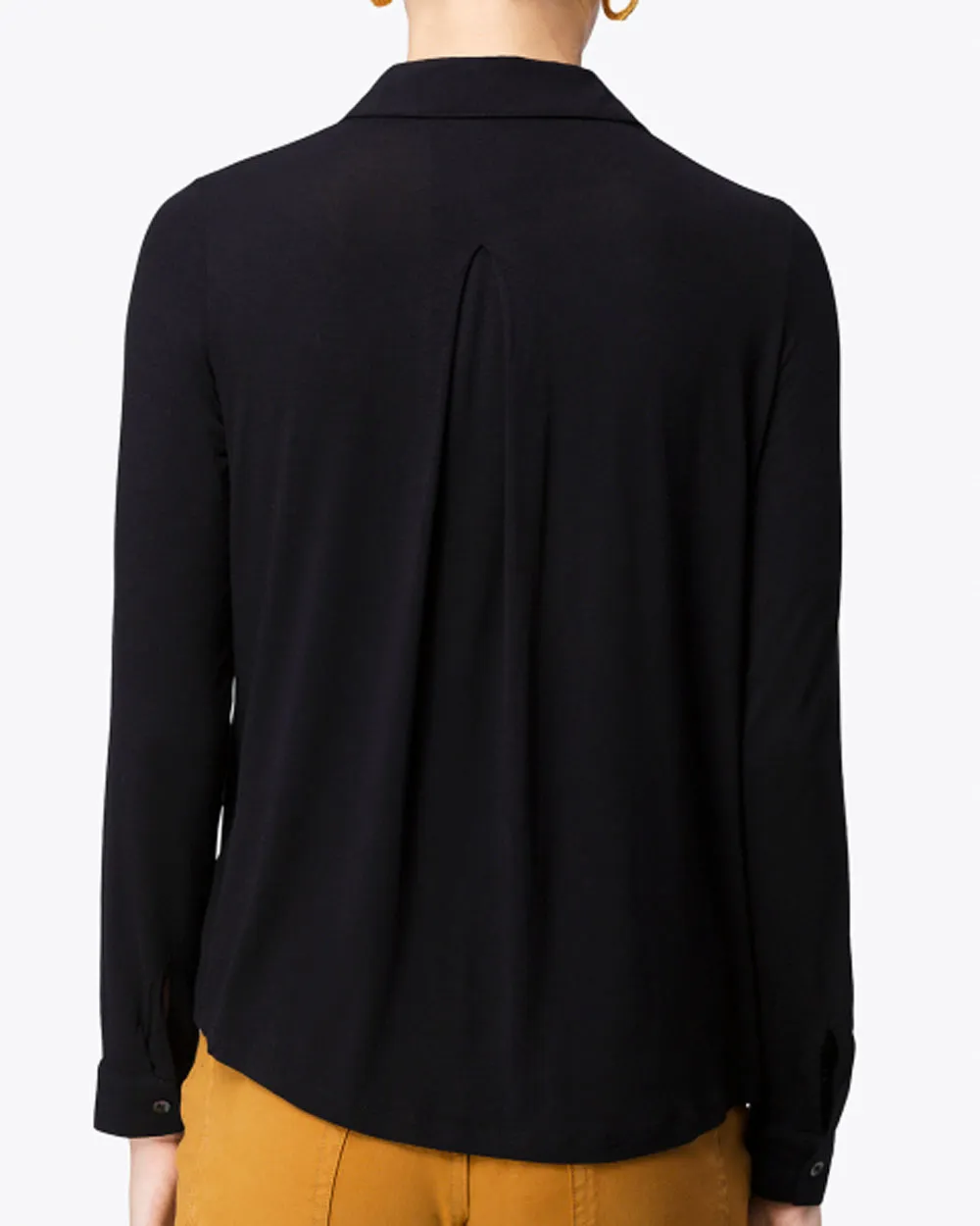 Noir Soft Touch Button Down Shirt