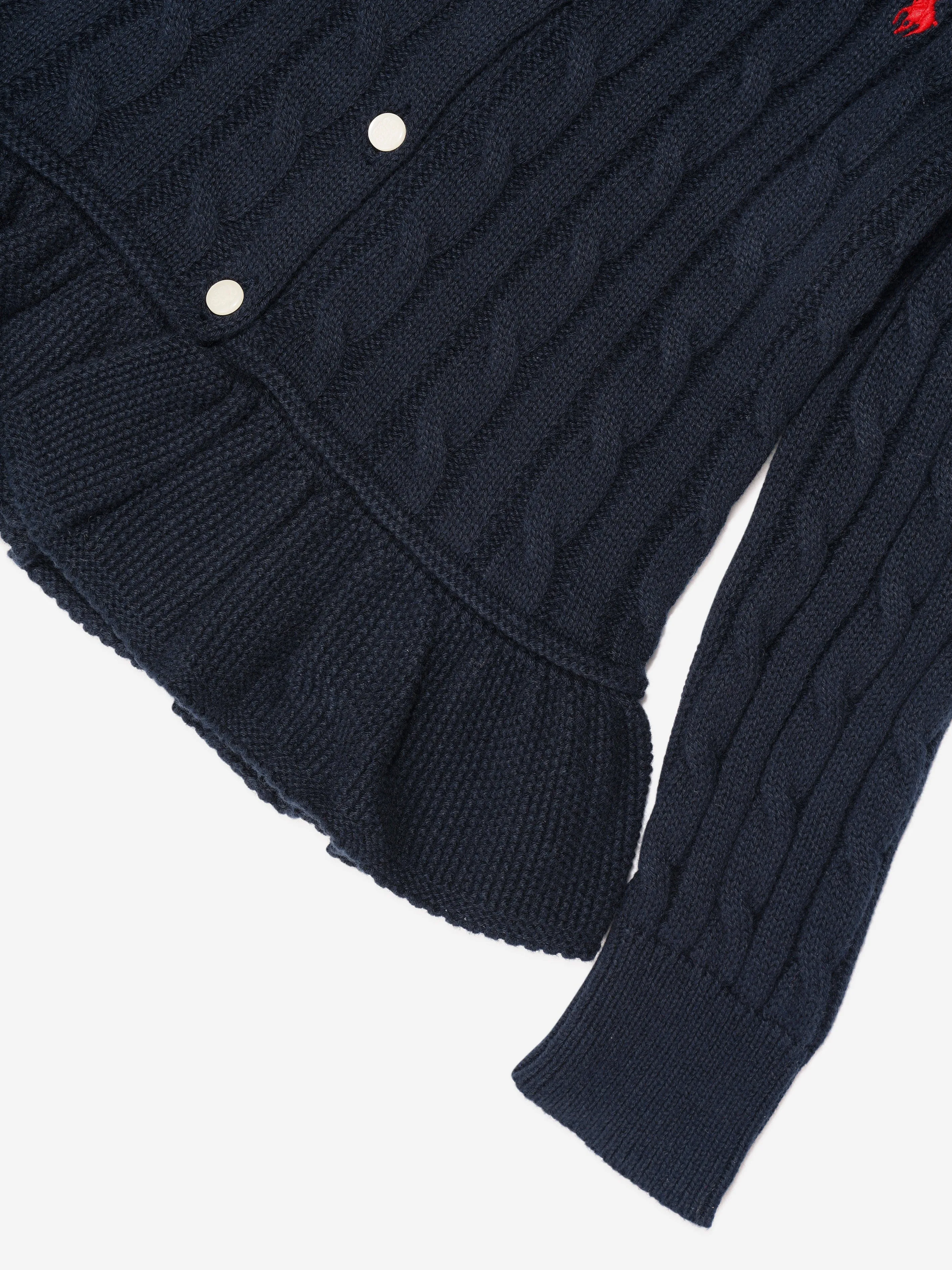 Ralph Lauren Girls Peplum Cardigan