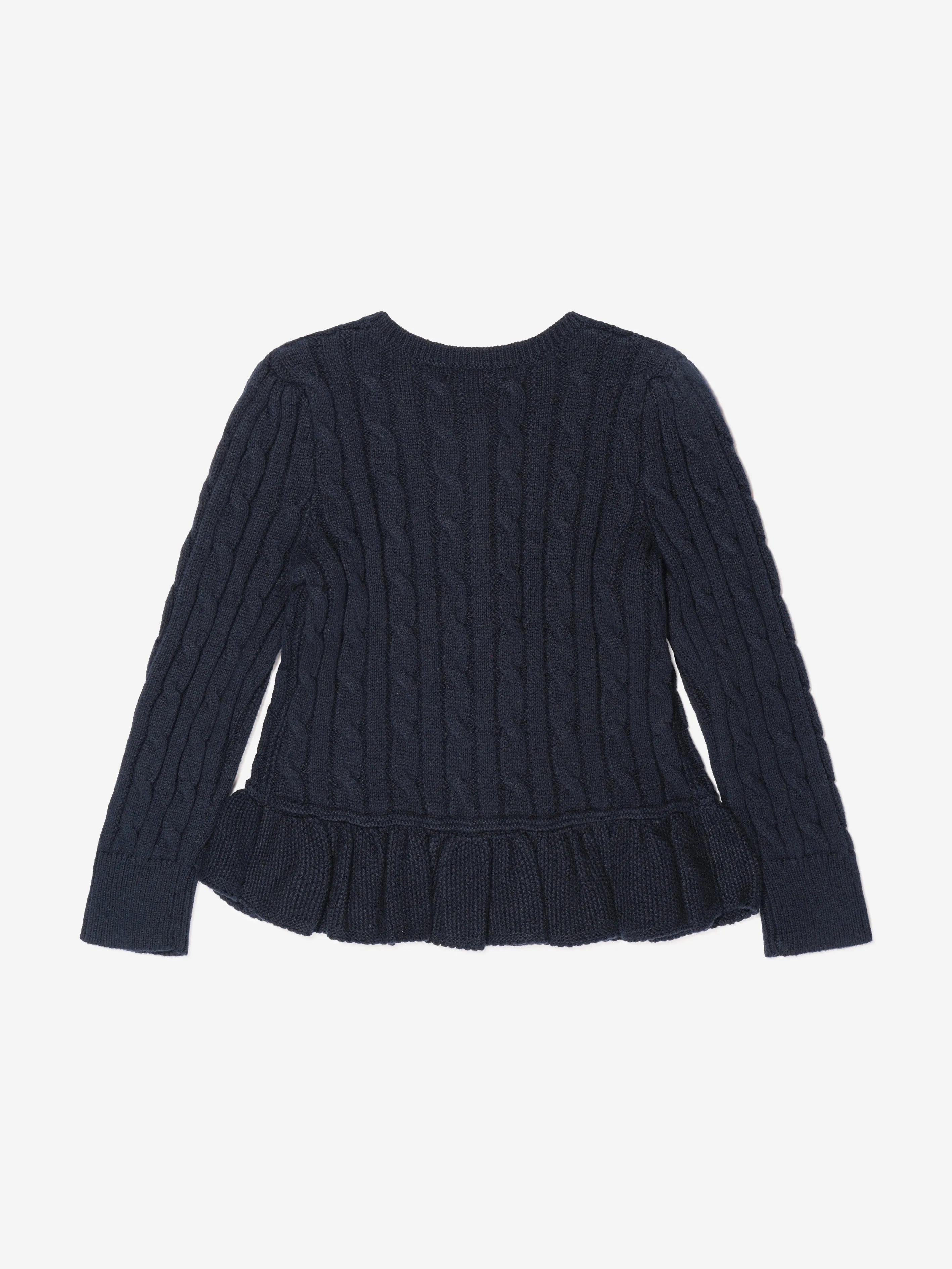 Ralph Lauren Girls Peplum Cardigan