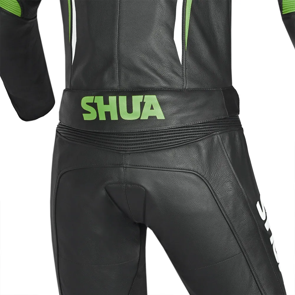 SHUA Infinity 2PC Motorcycle Racing Suit - Black Green