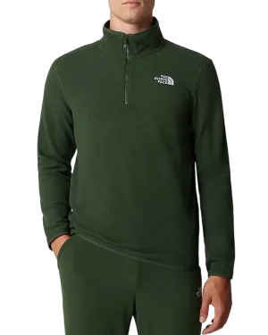 The North Face Men's 100 Glacier 1/4 Zip Fleece - Pine Needle