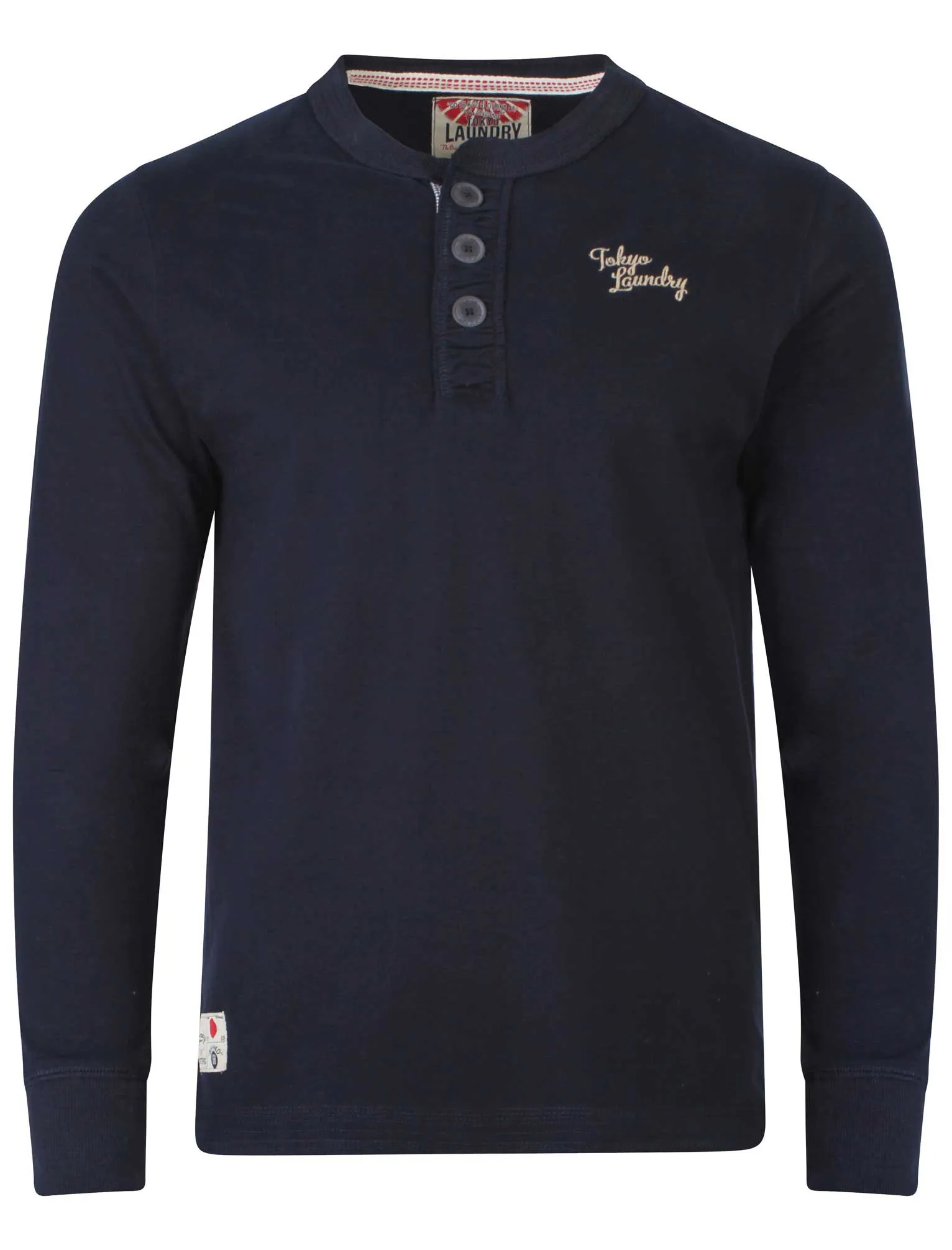 Tokyo Laundry Channing navy Henley Top