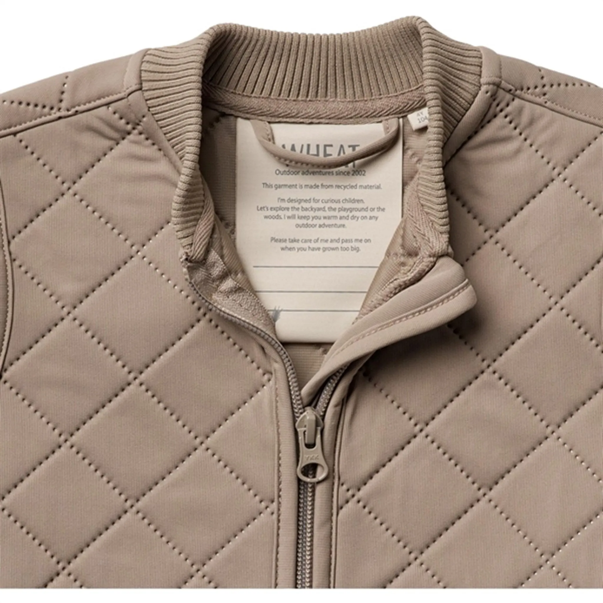 Wheat Thermo Beige Stone Vest Gilet Ede