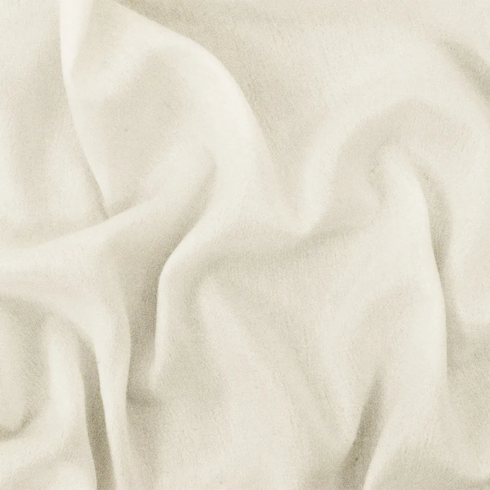 White Famous Designer Poly Crepe Chiffon Woven Fabric