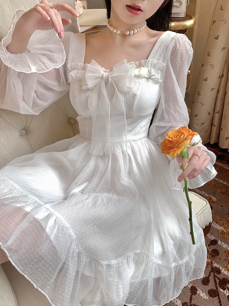 White Lace Princess Dress