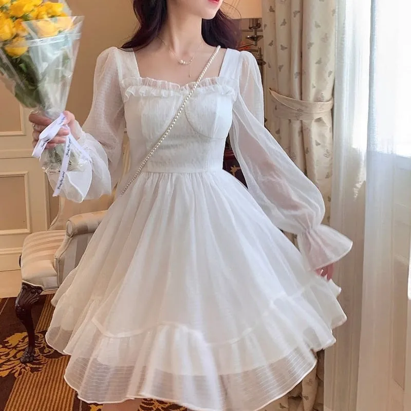 White Lace Princess Dress