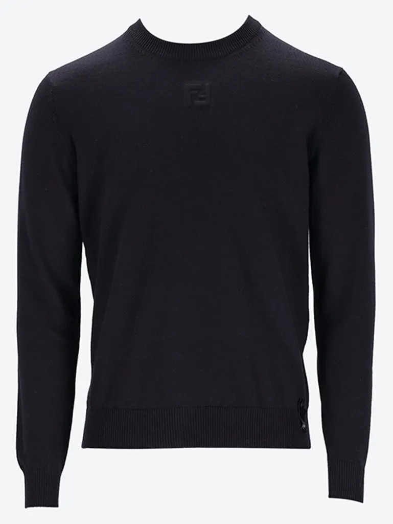 Wool crew neck sweater